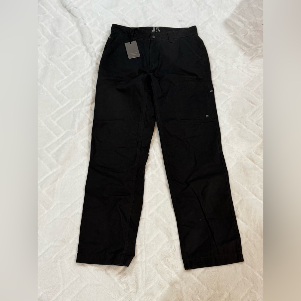 Gray Cargo Pants with Relaxed Fit